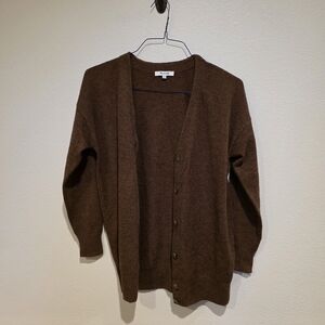 Madewell Women's Brown Cardigan Sweater